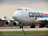 Cargolux Airlines Boeing 747-400F Departing Miami - January 29, 2012