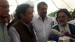 سابقہ وزیر اعلٰی پنجاب پرویز الہٰی کا اسلام آباد میں مسلم  شیعہ افراد کی قنل و غارت کے خلاف  بھوک ہرتالی کیمپ کا دورہ
