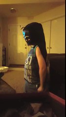 Batman gives Mommy a gift!