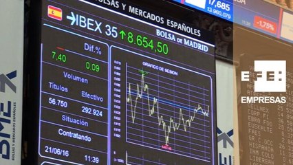 La Bolsa española consolida las ganancias pasado el mediodía y suma un 0,50%