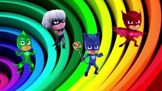 #Pj Masks #Peppa Pig George Crying #Owlette and Catboy Save Him Funny Story IRL #Finger Family
