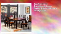 1perfectchoice Transitional Dining Server Buffet Sideboard Storage Wine