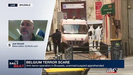 Anti-terror operation in Brussels, unarmed suspect apprehended