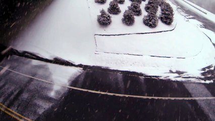 Snowstorm, NC Interstate 26, Exit 3