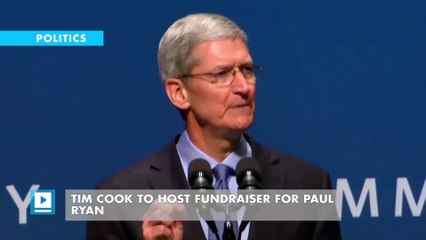 Tim Cook to host fundraiser for Paul Ryan