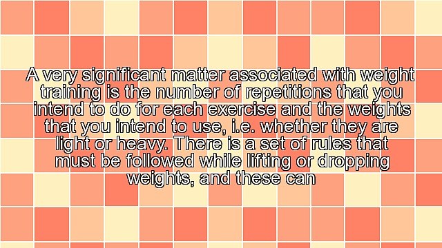 What Weight Should You Choose For Your Workout, And How Many Reps Should You Do?
