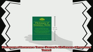 different   Dictionary of Insurance Terms Barrons Dictionary of Insurance Terms