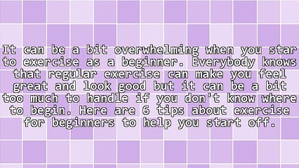 6 Easy Exercise Tips For Beginners