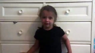 4 year old impersonating Roz from Monsters Inc