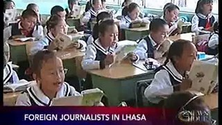 Foreign journalists in Lhasa, Tibet - 23 jun 09