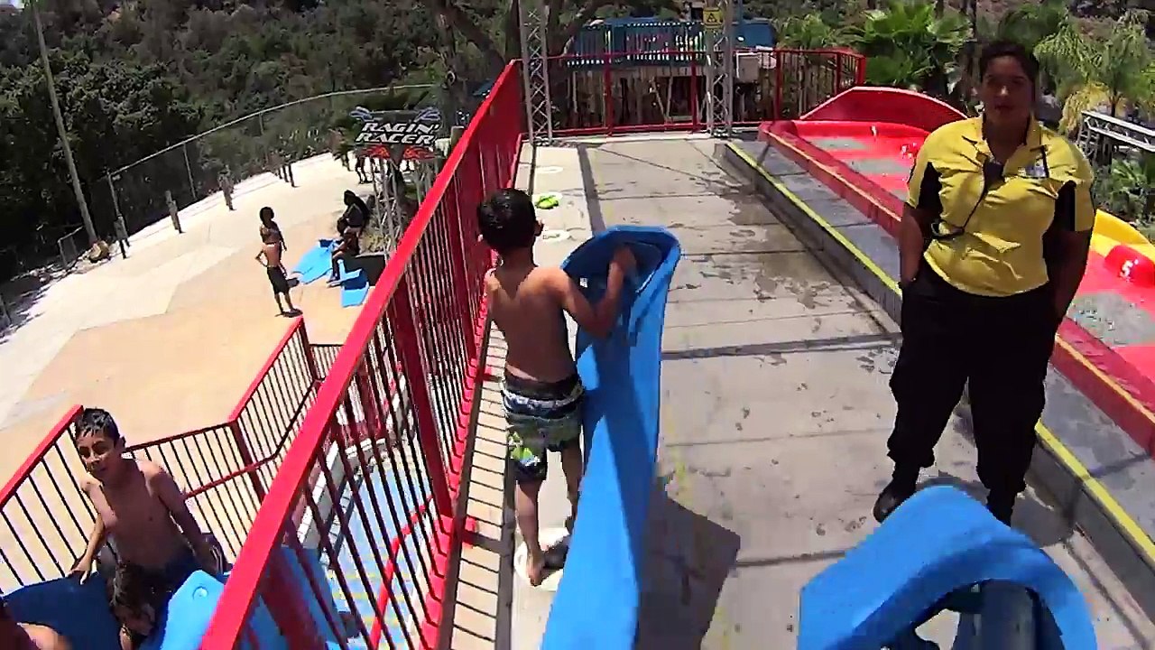 Racer Water Slide at Raging Waters Los Angeles