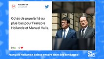 Vu sur Twitter : François Hollande baisse encore dans les sondages