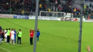 Antonio Conte sotto la curva in Pisa Bari 29 marzo 2009