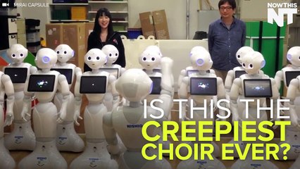 This Robot Choir Is Pretty Damn Creepy