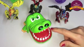 Attack Crocodile DENTIST Fun Family Night Kids Game Toys Surprises Shopkins Video Toy Review