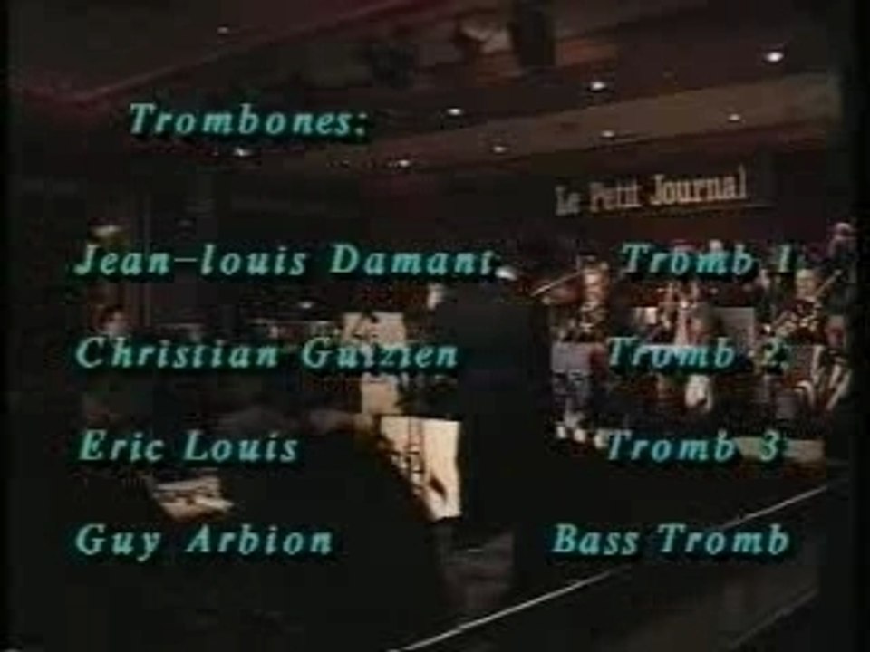 BASIE STRAIGHT AHEAD "  SAMY GOZ & BIG BAND "JAZZ LIVE