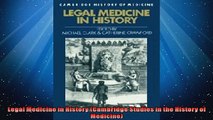 EBOOK ONLINE  Legal Medicine in History Cambridge Studies in the History of Medicine  FREE BOOOK ONLINE