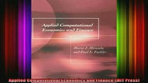 READ book  Applied Computational Economics and Finance MIT Press Full EBook