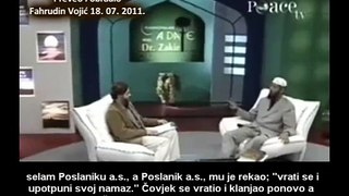 Dr Zakir Naik - Klanjanje teravije za imamom koji prebrzo klanja-