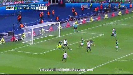 Mario Gomez Goal HD - Northern Ireland 0-1 Germany 21.06.2016 HD