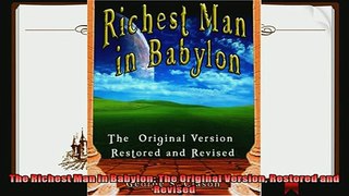 different   The Richest Man in Babylon The Original Version Restored and Revised