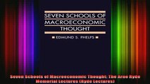 READ book  Seven Schools of Macroeconomic Thought The Arne Ryde Memorial Lectures Ryde Lectures Full Ebook Online Free