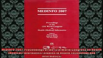 READ book  MEDINFO 2007 Proceedings of the 12th World Congress on Health Medical Informatics  FREE BOOOK ONLINE