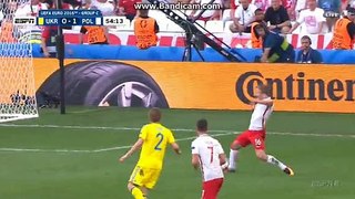Jakub Blaszczykowski Goal Ukraine 0-1 Poland 21-06-2016
