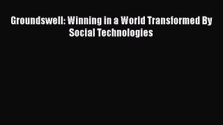 Read Groundswell: Winning in a World Transformed By Social Technologies Ebook Free
