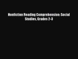 Read Nonfiction Reading Comprehension: Social Studies Grades 2-3 Ebook Free