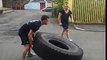 Finn Balor - Training (Tire Flips)