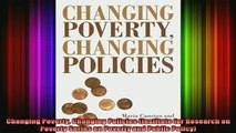 READ book  Changing Poverty Changing Policies Institute for Research on Poverty Series on Poverty Full Ebook Online Free