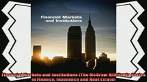 behold  Financial Markets and Institutions The McGrawHillIrwin Series in Finance Insurance and