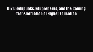 Download DIY U: Edupunks Edupreneurs and the Coming Transformation of Higher Education Ebook