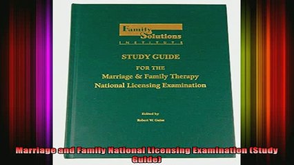 READ book  Marriage and Family National Licensing Examination Study Guide Full EBook