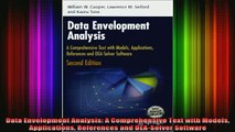 Free Full PDF Downlaod  Data Envelopment Analysis A Comprehensive Text with Models Applications References and Full EBook