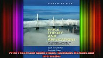 READ book  Price Theory and Applications Decisions Markets and Information Full Free