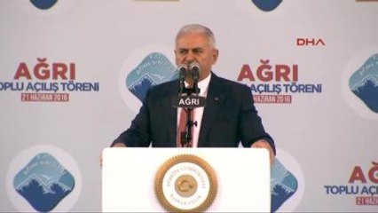 Ağrı- Başbakan Yıldırım Ağrı'da Konuştu