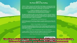 different   The Three Skills of Top Trading Behavioral Systems Building Pattern Recognition and