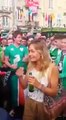 EURO 2016 - Irlandeses decidem fazer uma serenata para uma francesa!