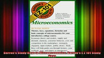 READ book  Barrons Study Keys to Microeconomics Barrons E Z 101 Study Keys Full Free