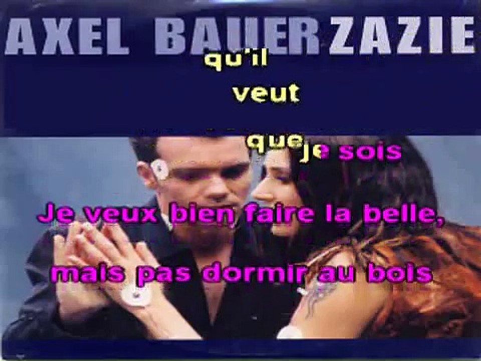 Axel Bauer et Zazie - A ma place ( karaoké )