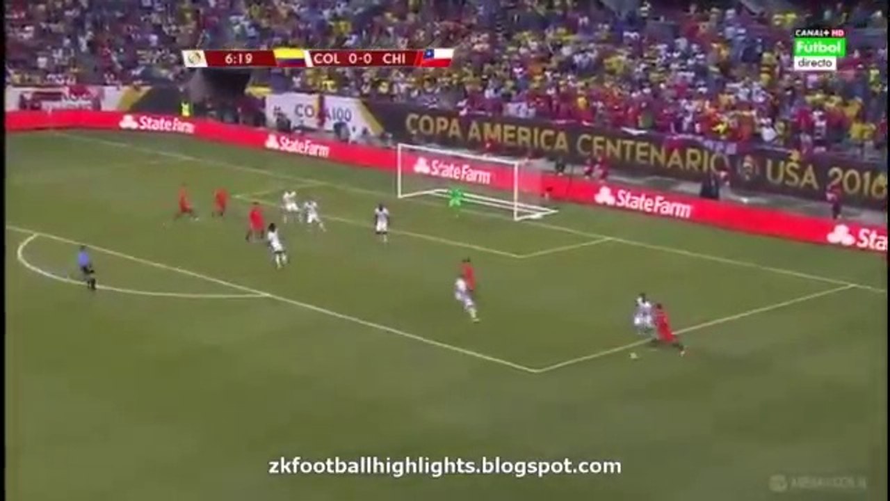 All Goals HD - Colombia 0-2 Chile _ Copa America Centenario _ 22.06.2016 HD
