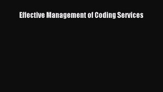 Download Book Effective Management of Coding Services PDF Free