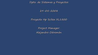 Proyecto XL1500 - Inspección 29-05-2008