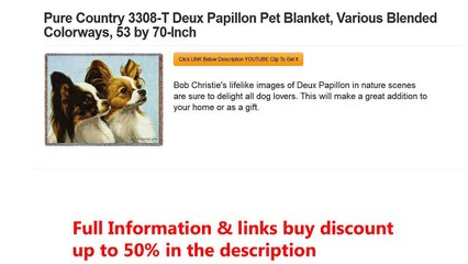 Pure Country 3308-T Deux Papillon Pet Blanket, Various Blended Colorways, 53 by 70-Inch