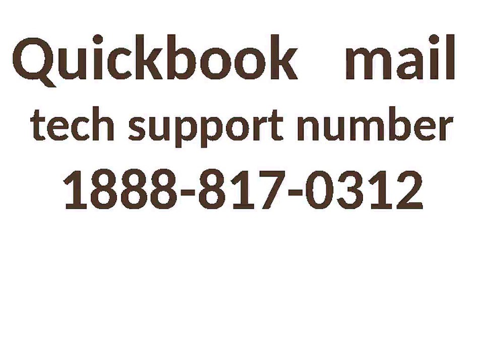 quickbook  customer service number 1888-817-0312