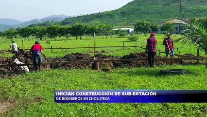 Inician construcción de sub-estacion de bomberos en Choluteca
