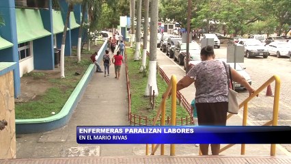 Enfermeras paralizan labores en el Mario Rivas
