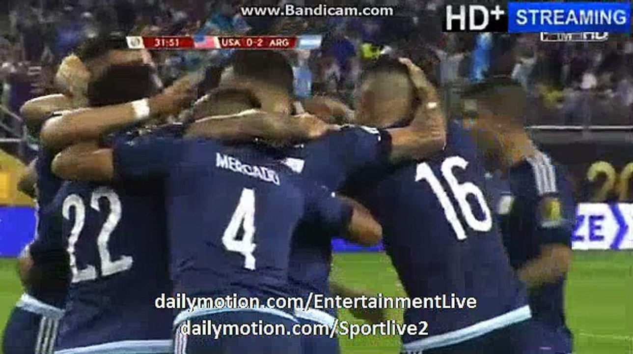 0-2 Lionel Messi FREEKICK GOAL - USA 0-2 Argentina